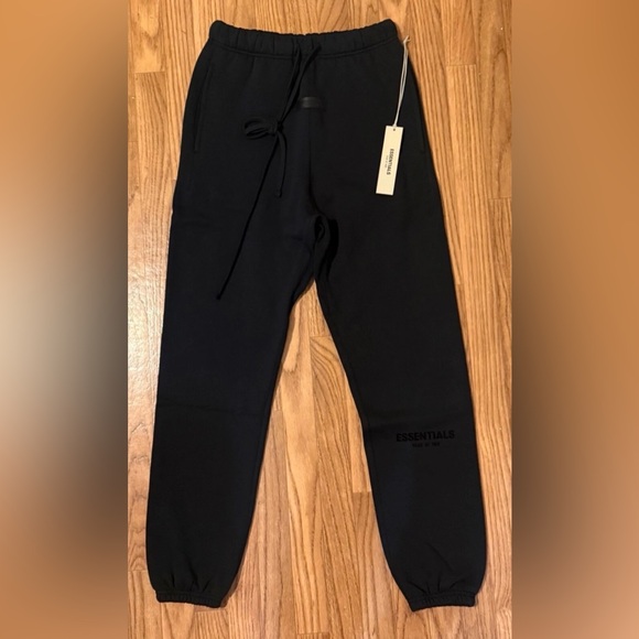 Essentials Black Sweatpants - Picture 1 of 3